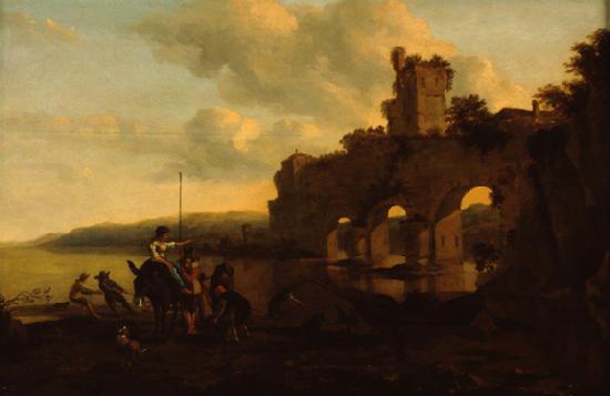 Nicolaes Pietersz. Berchem River Landscape France oil painting art
